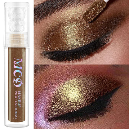 1pc Pearlescent Eyeshadow Pencil Stick Brown Eye Shadow Pen Makeup Glitter Shimmer 1pc Eye Pen Cosmetics  Waterproof without Smu