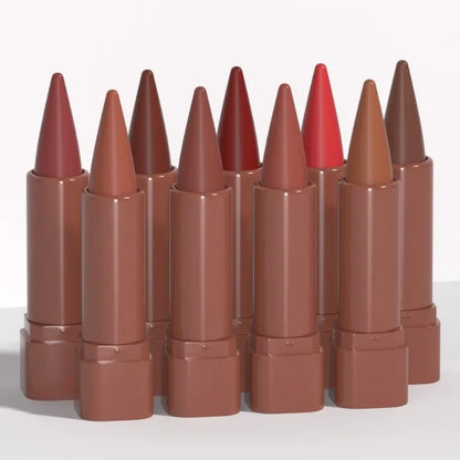 Blushimmer nude brown lip liner pencil with velvet matte finish, waterproof, non-stick, and long-lasting for women's lipstick makeup