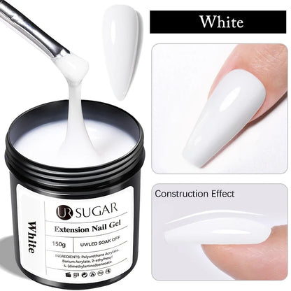 UR SUGAR 150g Rubber Base Gel Nail Polish Sparking Aurora Glitter Rubber Varnish Soak Off Semi permanent UV LED Gel Manicure
