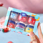 Blushimmer Fruit Series lip balm set with 4, 6, or 8 moisturizing, hydrating lip masks in colorful packaging for lips care.
