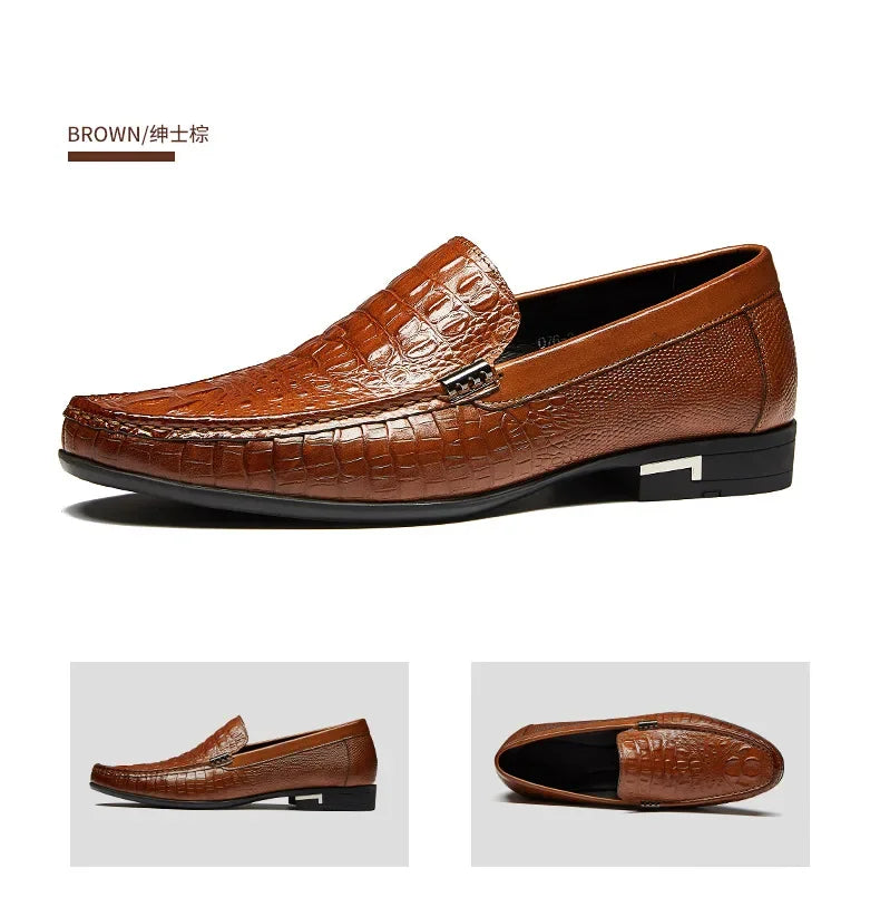 Mens Slip on Shoes Man Moccasins Men's Loafers Genuine Leather Summer Shoes Men Loafer Flats Driving  Shoes Formal 2024