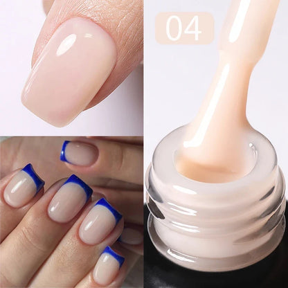 Blushimmer Born Pretty Milky Jelly Rubber Base Gel for gel nails, 15ml, self-leveling nude UV gel for semi-permanent nail polish