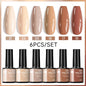 Blushimmer UR SUGAR 7ml gel nail polish set with nude pink, red, and glitter shades, ideal for semi-permanent manicure and UV gel nails.
