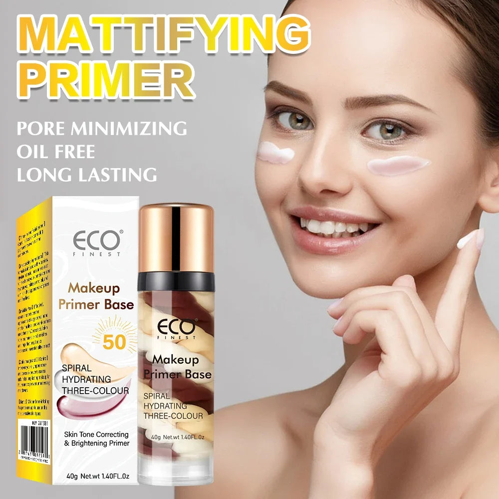 Two tubes of Blushimmer Radiant Makeup Primer in 40g, moisturizing and smoothing skin, with pore and blemish coverage.