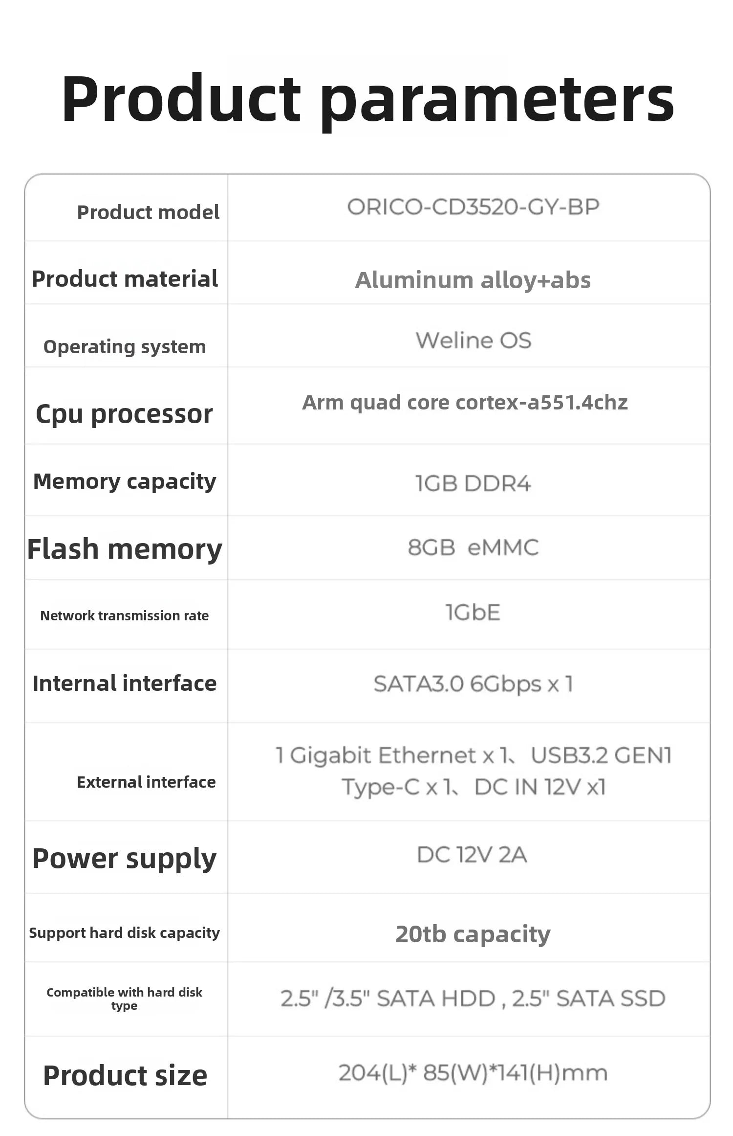 WIFI wireless NAS private cloud storage, office home multi-function hard disk box