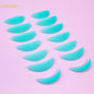 Lomansa 7 pairs L Curl silicone eyelash perm pads and lifting rods for 3D eyelash curling, black and pink makeup tool accessories