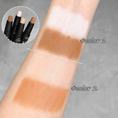 Blushimmer double-ended high-light trimming stick for facial contouring, nose shadow, and brightening with three-dimensional effect