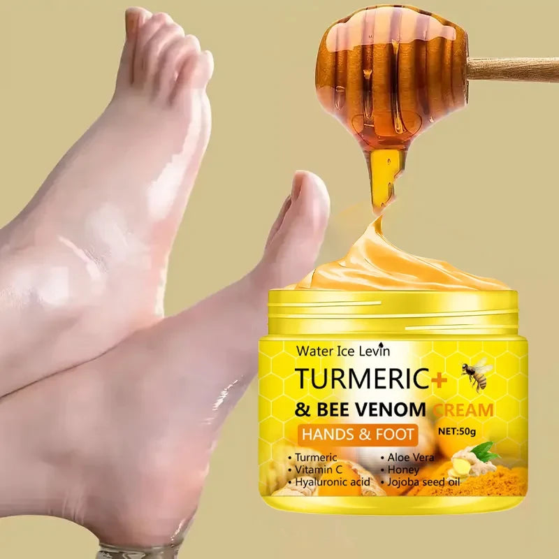 Turmeric Bee Venom Anti-Drying Crack Foot Cream Hand Cracked Repair Skin Removal Care Cream Dead Feet Hand Skin