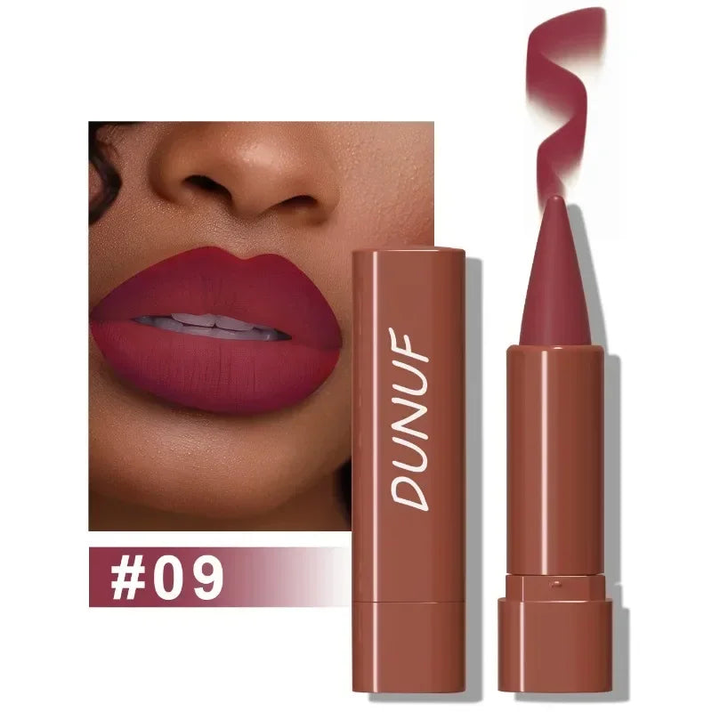 Blushimmer nude brown lip liner pencil with velvet matte finish, waterproof, non-stick, for defined, long-lasting lips makeup.