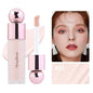 Blushimmer nude matte full coverage liquid concealer with brightening, long-lasting, lightweight, hydrating formula in a sleek bottle