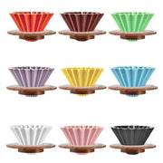 Ceramic Hand Brewing Coffee Dripper Pour Over Coffee Maker Handmade Origami Coffee Filter Cup Flower Shape Funnel Drip Cafe Cup