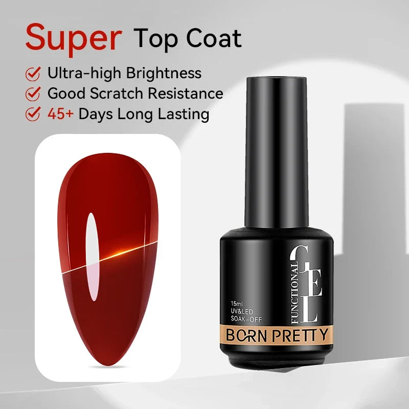Blushimmer BORN PRETTY Milky Jelly Rubber Base Gel for gel nail polish, 15ml, nude self-leveling UV soak-off semi-permanent gel