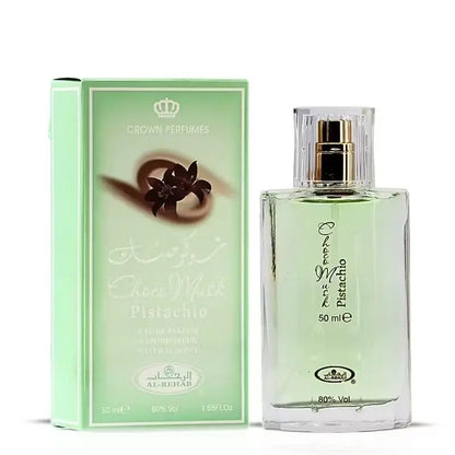 Al Rehab Choco Musk collection with varied scented bottles featuring sweet, rich fragrances for unisex use by Blushimmer.