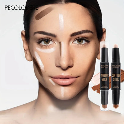 Blushimmer long-lasting face foundation and concealer pen for dark circles and contouring, with a sleek cosmetic makeup stick design.