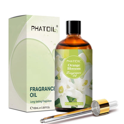 Blushimmer PHATOIL 100ml aroma fragrance oil with fresh linen, bubble gum, baby powder scents for skin, candle making, and aromatherapy