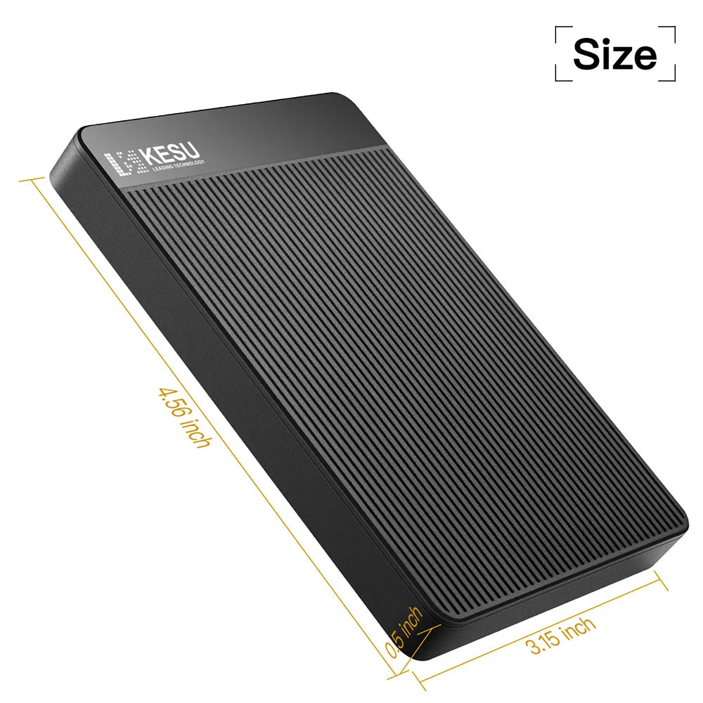 KESU High Speed Flash HDD 2.5" Portable External Hard Drive 500G 1TB USB3.0 Fast Transfer Large Capacity HDD Storage Data Backup