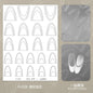 Kaniu Transparent Hollow French Nail Stickers Snowflake Starry Design Nail Art Decal Self-Adhesive Manicure Stencil Template