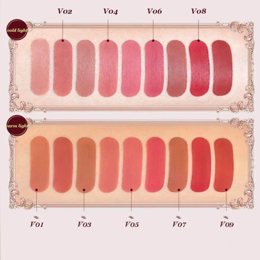 Blushimmer Flowerknows Strawberry Cupid lipstick cake with matte velvet finish and lip gloss for women, featuring a vibrant pink shade.