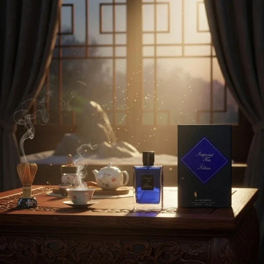 Luxury Blushimmer unisex perfume bottle, 50ml, with elegant floral, spicy, woody scent for men and women.