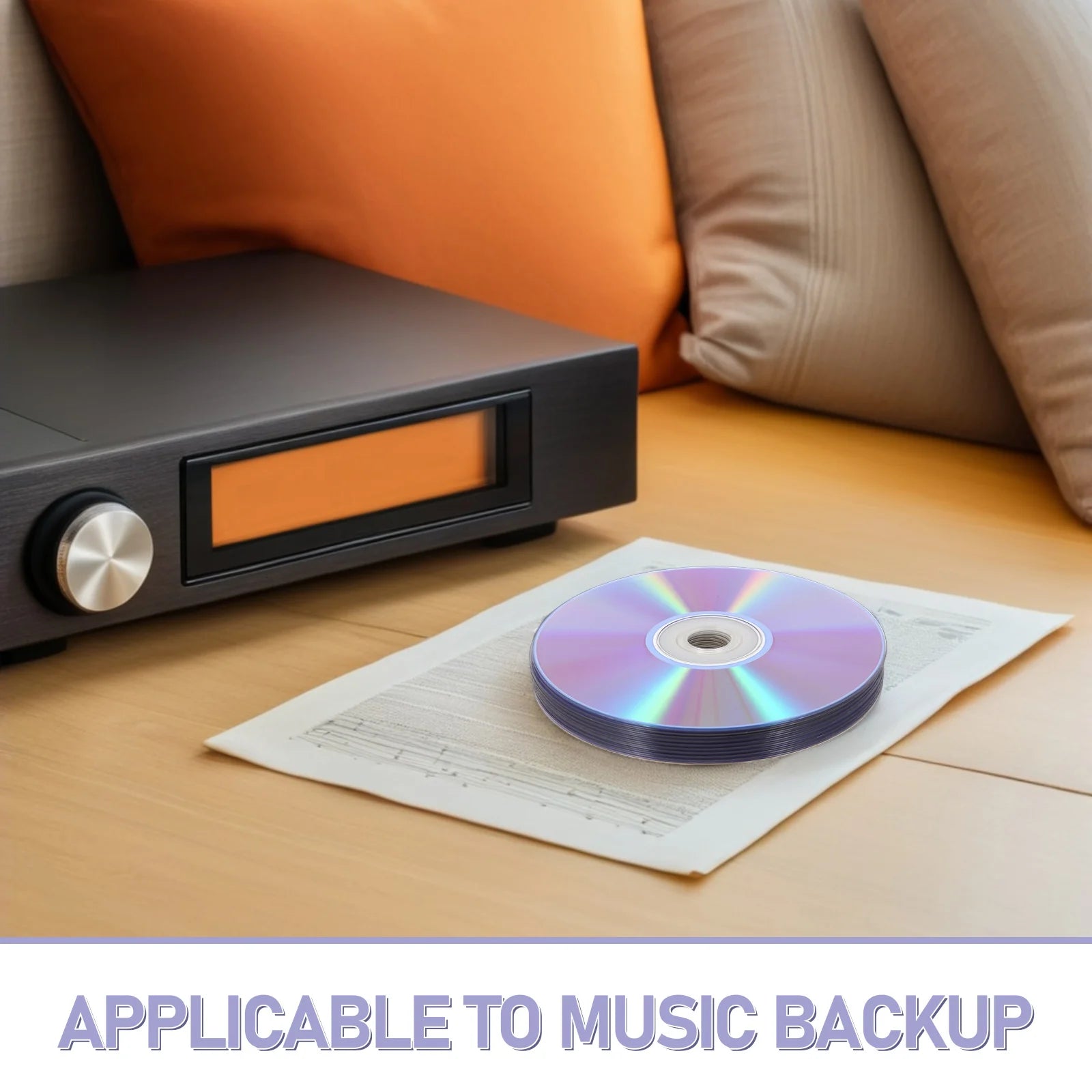 10pcs Blank DVD Discs Writable DVD-R CD-RW Discs High Capacity Recordable CD for Video Storage Photo Backup Computer Burning