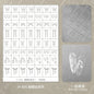 Kaniu Transparent Hollow French Nail Stickers Snowflake Starry Design Nail Art Decal Self-Adhesive Manicure Stencil Template