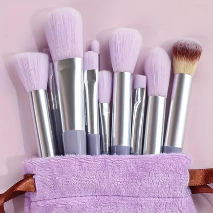 Blushimmer makeup brush set includes soft, fluffy brushes for foundation, powder, eyeshadow, and blending in a professional beauty tool collection.