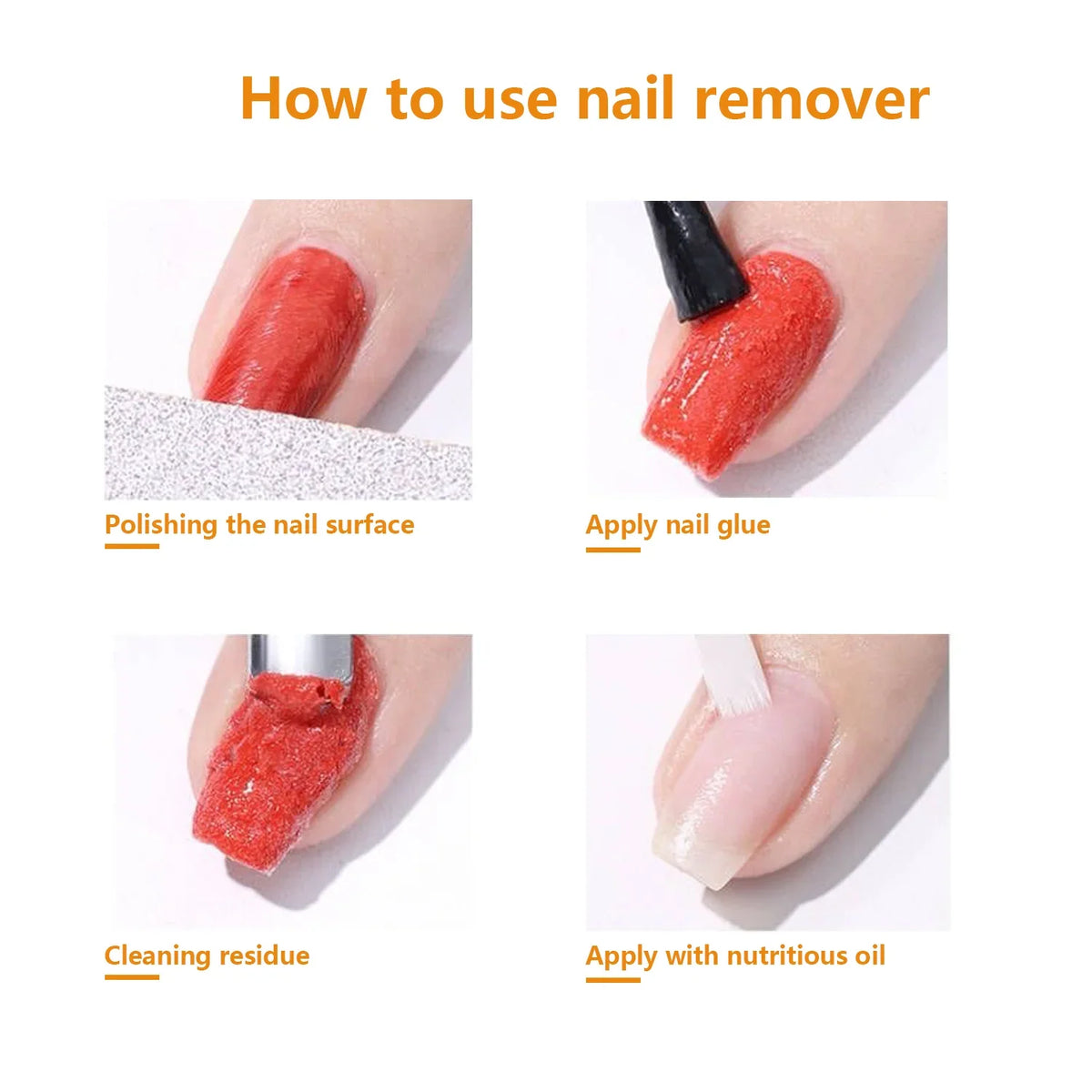 Blushimmer 15ML gel nail polish remover bottle, quick and easy gel remover for nails without soaking or wrapping, fast removal in minutes.