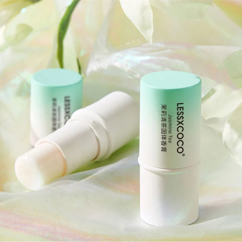 Blushimmer fruit flavor woman's perfume stick deodorant with long-lasting fragrance, portable solid balm, easy to use body aroma ointment