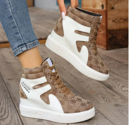 Red Sneakers Women High Top Platform Sneakers Women Casual Wedges Shoes Womens Shoes Black Platform Vulcanize Shoes Women