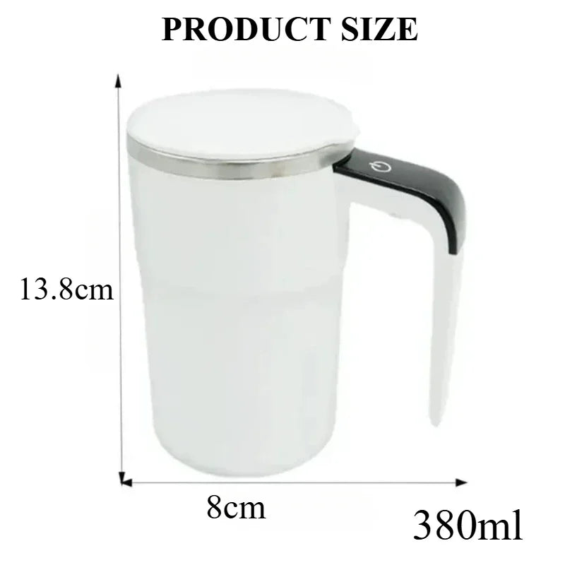 Smart Coffee Cup Recharge Automatic Mixing Coffee Mug Stainless Steel Magnetic Coffee Mug with LED Display Temperature Home Use