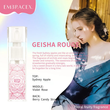 Blushimmer 12-type spray essential oils perfume for women with floral, fruity, woody scents, long-lasting body fragrance.