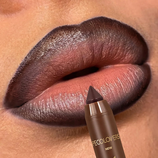 Blushimmer Velvet Lip Liner Crayon with matte, waterproof, tapered design and mixed color system for contouring lip makeup.