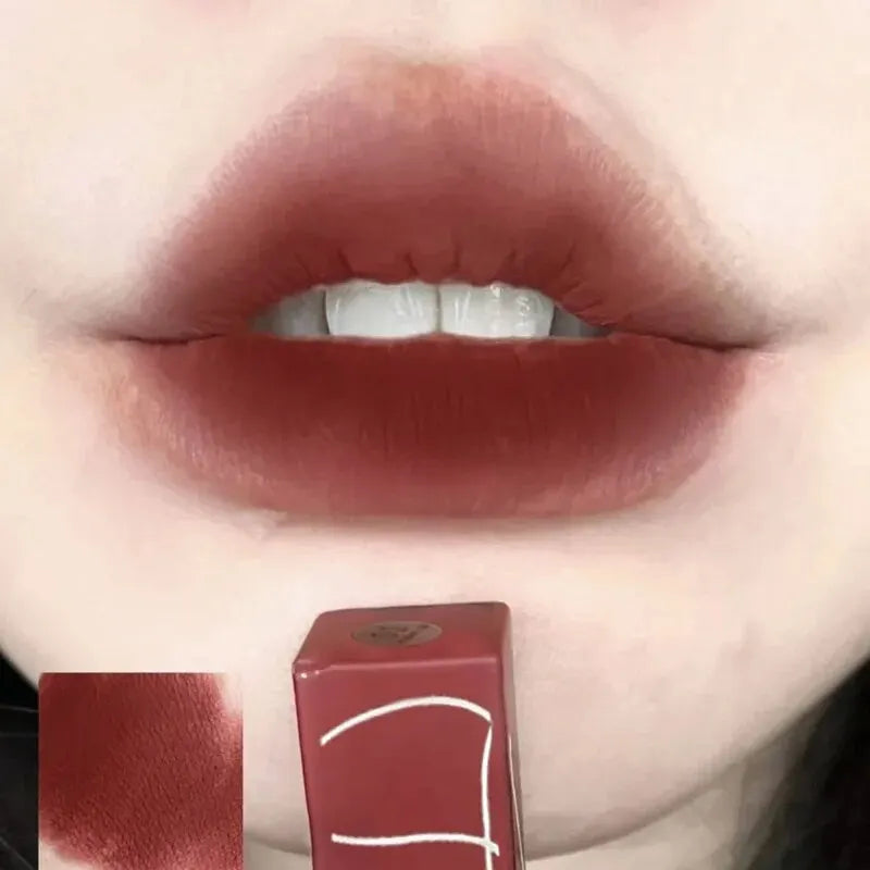Blushimmer TX010 matte waterproof lipstick and blush, dual-use long-lasting formula for lips and cheeks, in slim tube packaging