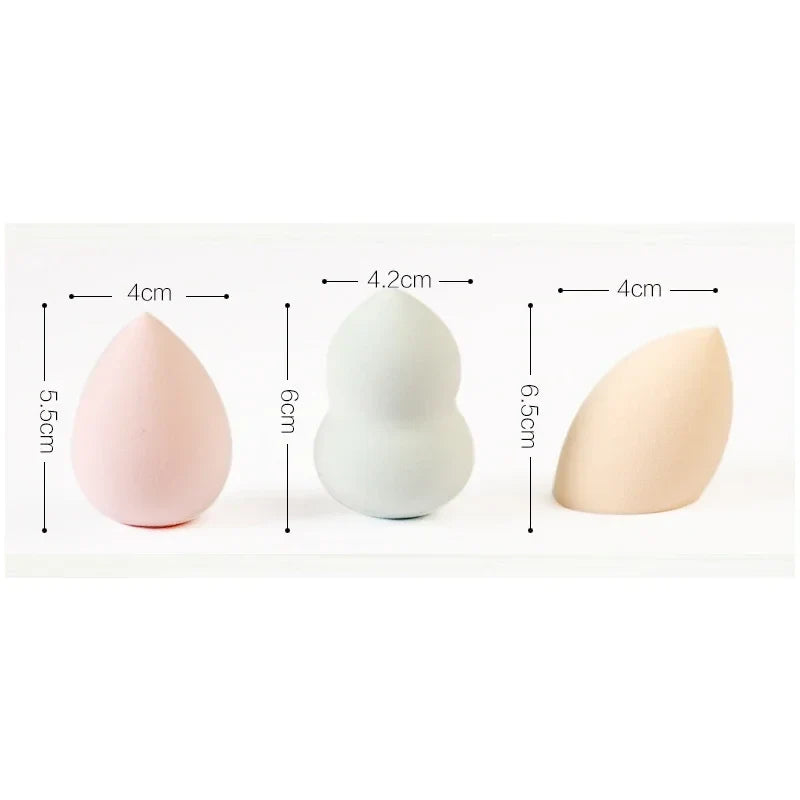 Set of 100/50/20/10 Blushimmer makeup sponge puffs, super soft air cushion egg-shaped cosmetic applicators for flawless makeup application