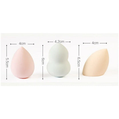 Set of 100/50/20/10 Blushimmer makeup sponge puffs, super soft air cushion egg-shaped cosmetic applicators for flawless makeup application