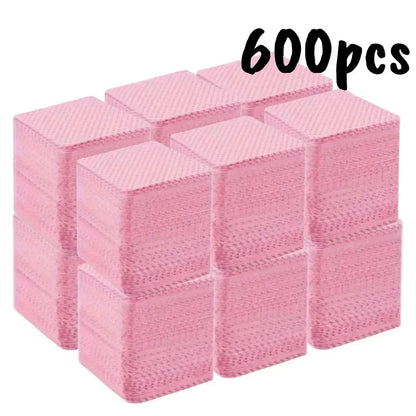 Blushimmer lint-free nail wipes and gel cleansing tissues for nail polish removal and beauty care in a pack of 20-600 pieces.