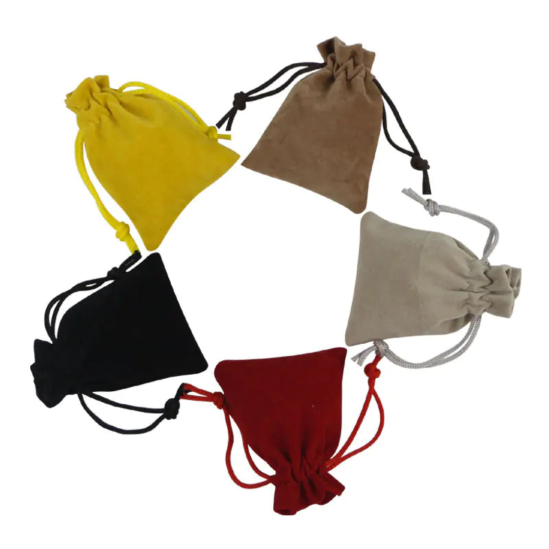 Velvet Drawstring Pouch for Jewelry with Custom Logo