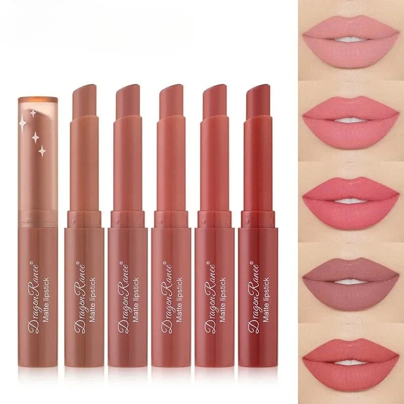 Blushimmer velvet matte lipstick pen in rich, sexy color with waterproof, easy-to-apply design and rotating applicator.