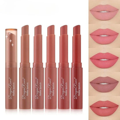 Blushimmer velvet matte lipstick pen in rich, sexy color with waterproof, easy-to-apply design and rotating applicator.