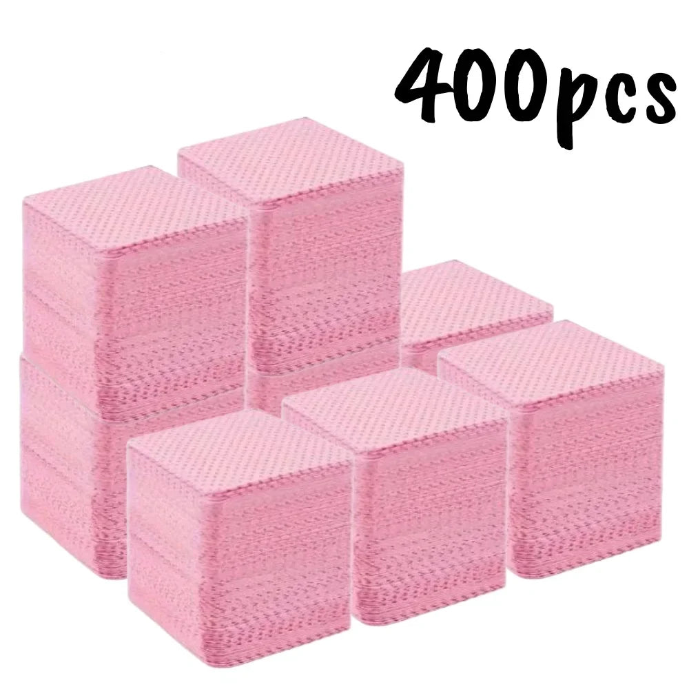 Blushimmer lint-free nail wipes and gel cleansing tissues for nail polish removal and beauty care, aluminum-free nail cleaning pads.