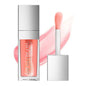 Blushimmer Crystal Jelly Moisturizing Lip Glow Oil in 8ml, featuring clear, glossy packaging with a silver cap and a hint of shimmer.