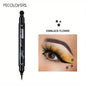 Blushimmer 7 Styles Eyeliner Stamp Pen with double-ended red and black liquid eyeliner, waterproof, fast-drying eye makeup tool