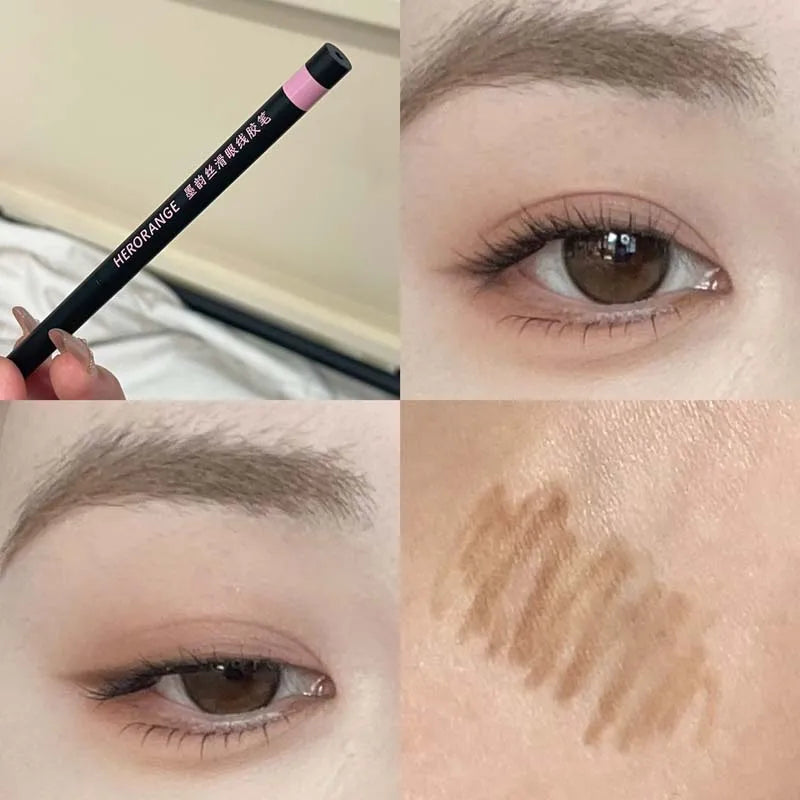 Blushimmer Herorange Silky Eyeliner Gel Pen with colorful, waterproof, and smudge-proof formula, ideal for beginners.