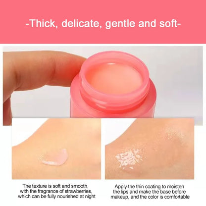 Blushimmer PTWOP Lip Sleep Mask in a jar, moisturizing and nourishing lip balm for repair, hydration, and anti-cracking care.