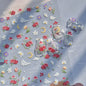 Dream Flower shell light nail art stickers by Blushimmer featuring Japanese floral self-adhesive decals for press-on nails.