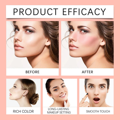 Blushimmer pearl blush with soft light pink powder for a natural, radiant finish, long-lasting and buildable for a delicate glow.