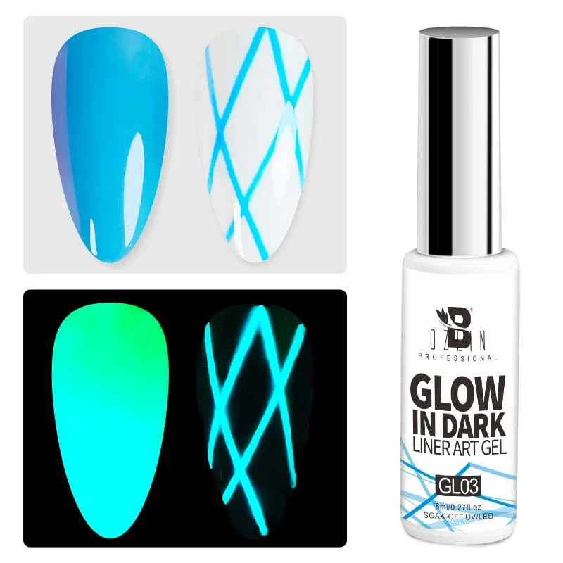 Blushimmer 5ML metallic gel polish in gold and silver with mirror chrome finish, perfect for French and UV LED nail designs.