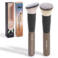 Blushimmer MAANGE 2-piece foundation makeup brush set with flat angled kabuki brushes for liquid foundation and blush application.