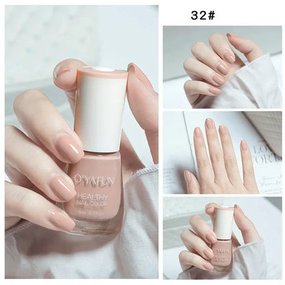 Blushimmer no-bake nail polish with glitter sequins, quick-dry UV varnish, and nail art tools for easy, lamp-free manicures.