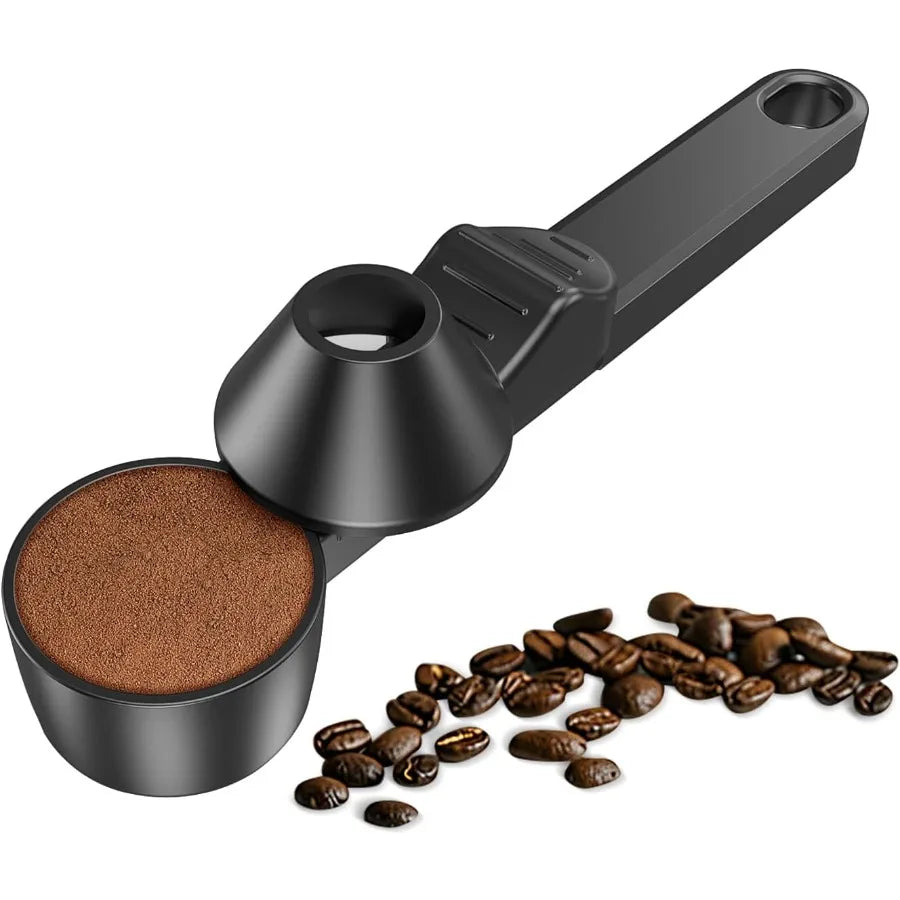 Coffee Scoop Funnel for Reusable K Cup Refillable Coffee Pods with 2 Tablespoon Capacity Measuring Spoon with Integrated Funnel